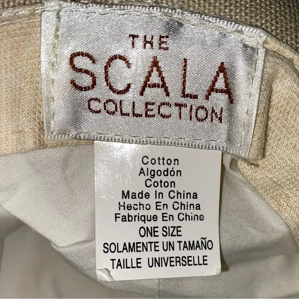 New SCALA Seaspray Womens Sun Hiking Hat Cotton Duck OSFM Packable
